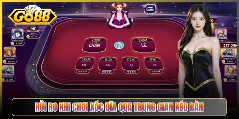 Rủi Ro Khi Chơi Xóc Đĩa Qua Trung Gian Kéo Bàn